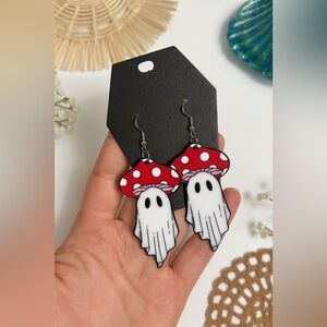 💗5 for $25💗 Halloween Mushroom Ghost Fall Earrings